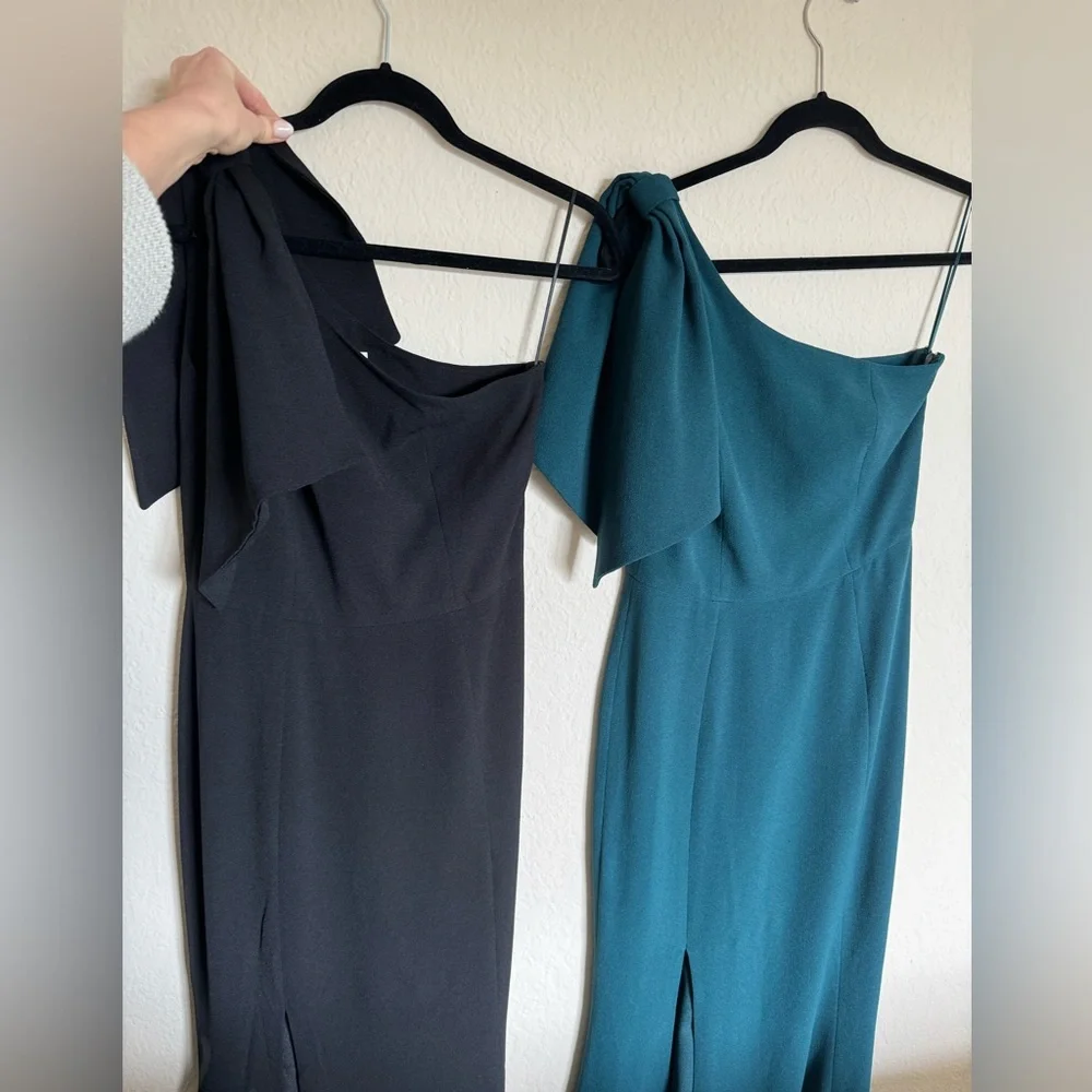 Dress the Population Black One-Shoulder Maxi Dress - Picture 11 of 11